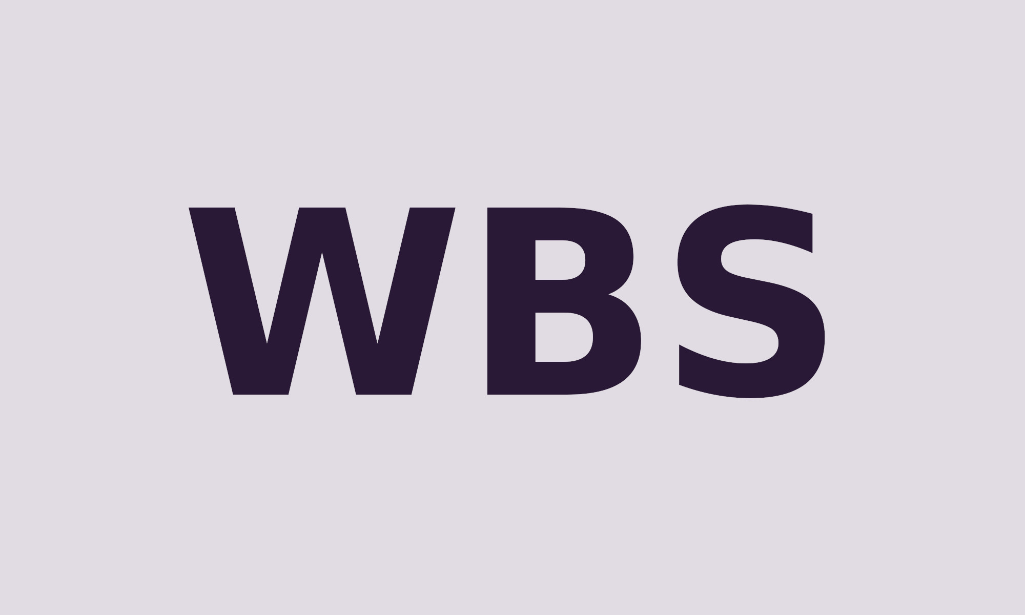 Image with WBS acronym